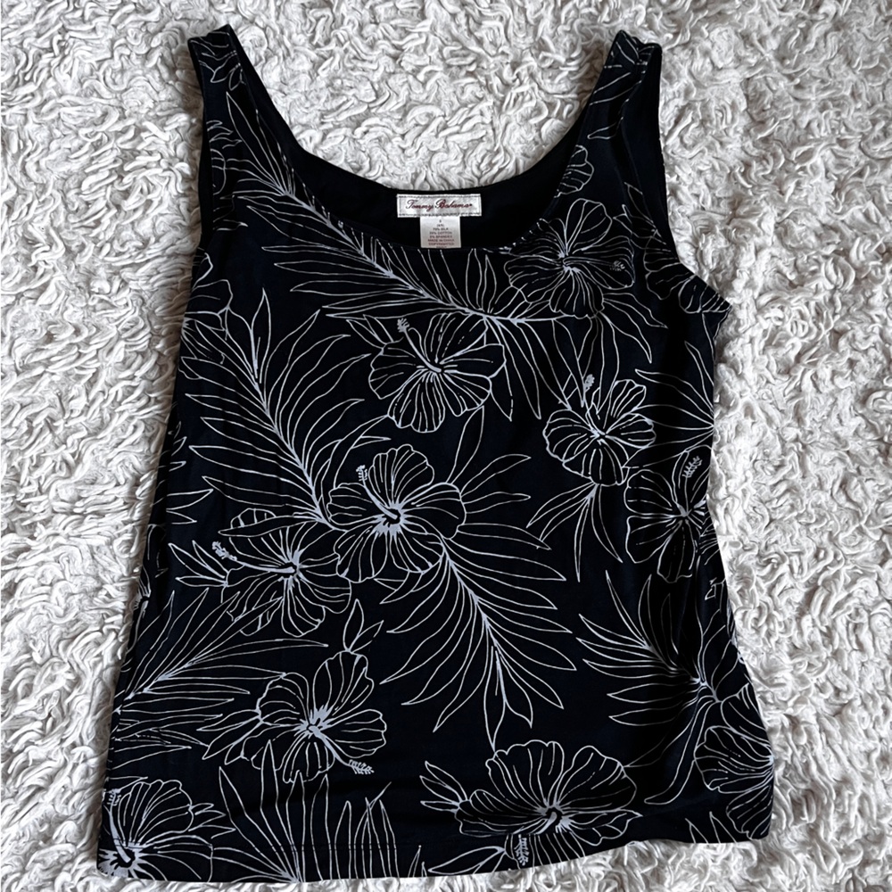 Tommy Bahama 90s square neck tank top